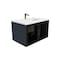 Castello Usa Solaria 36-inch Blue Vanity Set with White Top CB-RO-36BLU-GLD-2066-WH - alternate 4